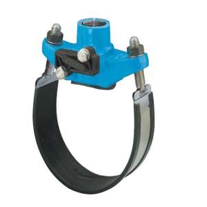 Врезной хомут Hawle 3800 DN 250х1 1/2" универсальный перекрывающийся