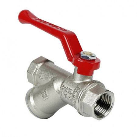 Кран шаровый VALFEX PREMIUM VF.292 ВР 1/2" Ду 15 Ру 25 с фильтром никелированный латунный