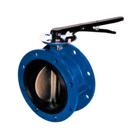 Затвор DENDOR 021F DN 250 PN 16 поворотный дисковый фланцевый с электроприводом