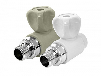 Кран полипропиленовый PPR (PPRC) шаровой для радиатора прямой Ø 20х1/2 PN 25