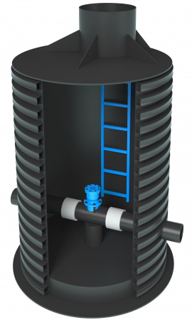 Водопроводный противопожарный колодец SN 2 ID 2000