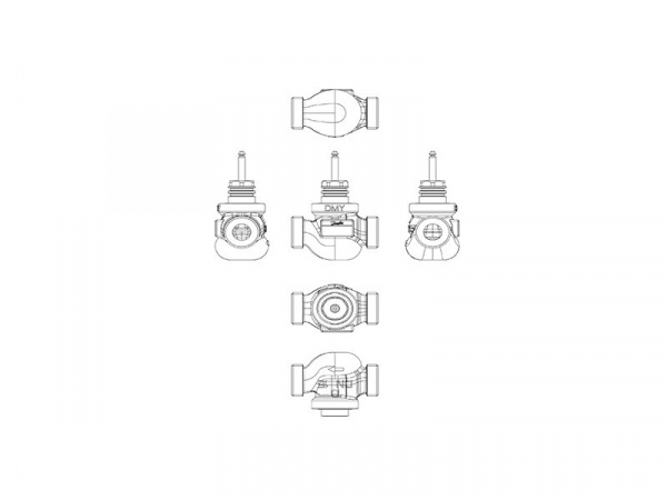 Клапан регулирующий VRG 2 Ду 32 Ру 16 Danfoss двухходовой