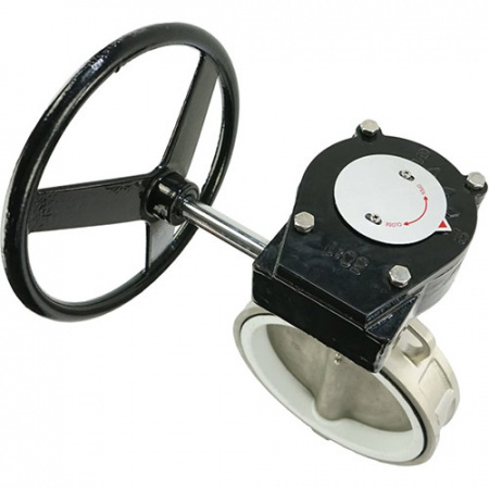 Затвор дисковый Benarmo 2040R DN 300 PN 16 поворотный межфланцевый с редуктором