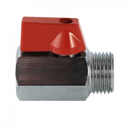 Кран шаровой VALTEC MINI Ду15 Ру10 с внутренней–наружной резьбой VT.331.N.04