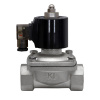 Клапан электромагнитный (соленоидный) двухходовой Росма СК-11-40-НЕРЖ Ду 40, G1 1/2", прямого действия, нормально закрытый, 220В, нержавеющая сталь, мембрана NBR, 00000025164