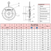 Клапан обратный одностворчатый РАШВОРК 4406 Ду50 Ру16 нержавеющий межфланцевый