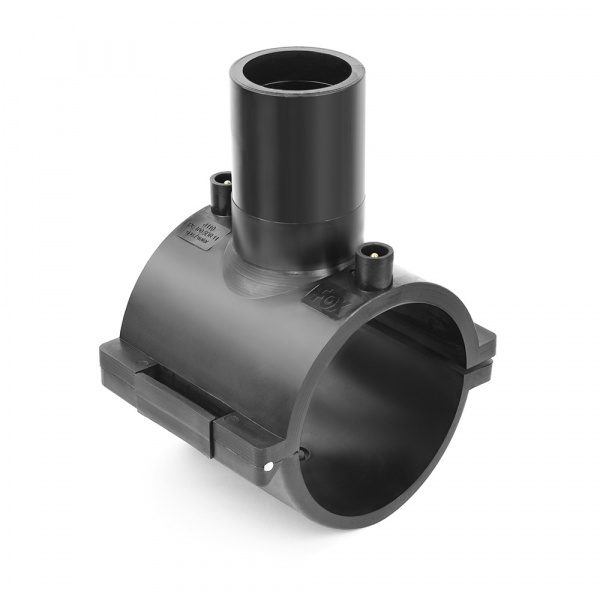 Седловой отвод электросварной Fox DN 280х25 мм SDR 11 с фрезой Седловой отвод электросварной Fox DN 280х25 мм SDR 11 с фрезой