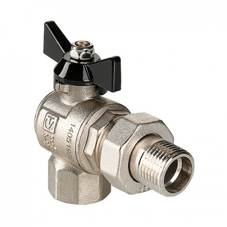 Кран шаровой VALTEC PERFECT Ду20 Ру80 угловой с полусгоном VT.328.N.05