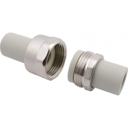 Разборное соединение полипропиленовое PPR (PPRC) труба-труба Ø 40 PN 25