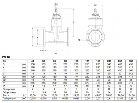 Задвижка VAG BETA 200 DN 80 PN 16 клиновая длинная Задвижка VAG BETA 200 DN 80 PN 16 клиновая длинная