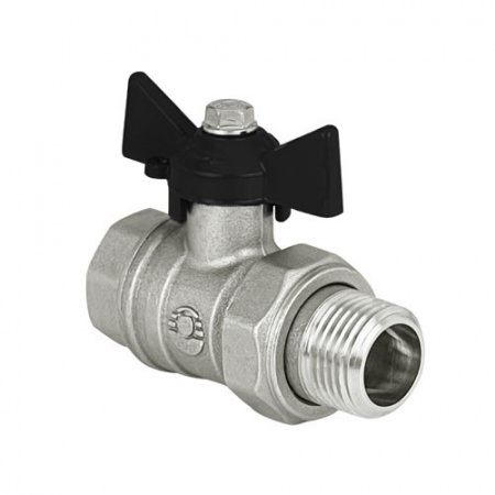 Кран шаровый VALFEX DELTA PRO VF.230 ВР-НР 1 1/4" Ду 32 Ру 40 с американкой некилированный латунный