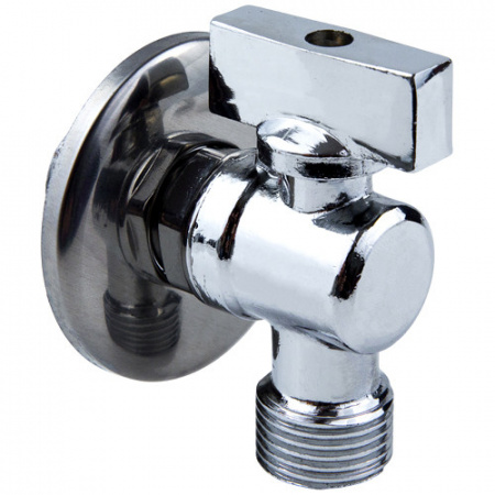 Кран шаровой для бытовых приборов Aquasfera 1042 G 1/2"х1/2" PN 10 с обратным клапаном и отражателем, резьбовой