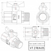 Кран шаровой VALTEC VALGAS Ду20 Ру40 с внутренней-наружной резьбой VT.278.N.05
