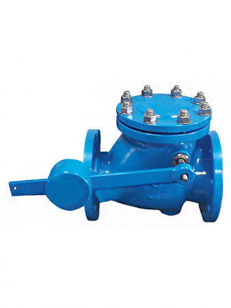 Клапан обратный Hawle 9820 DN 80 PN 16 фланцевый с рычагом и противовесом