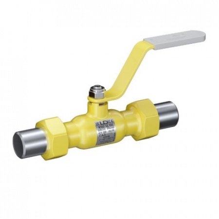 Кран шаровой цельносварной LD КШ.Ц.Ш.GAS.100/080.040.Н/П.02 Ду 100/80 Ру 40 стальной неполнопроходный штуцерный