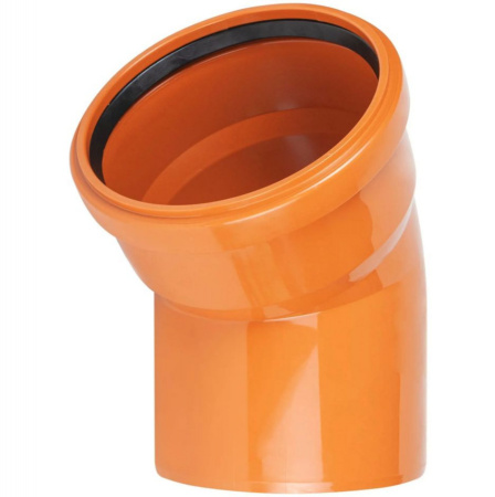 Отвод ПВХ 110 мм 15°