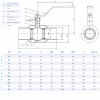 Кран DENDOR W3515 DN 15 PN 40 шаровой под приварку Кран DENDOR W3515 DN 15 PN 40 шаровой под приварку