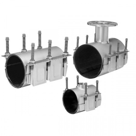 Ремонтный хомут AVK 729/D DN 630-650 PN 16 с резьбовым отводом 1 1/2"