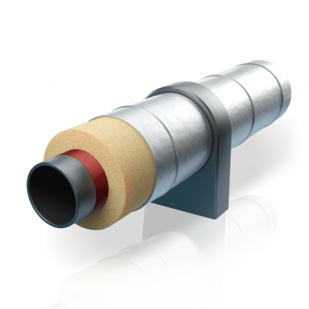 Неподвижная опора ст. 45х3,0-1-ППУ-ПЭ