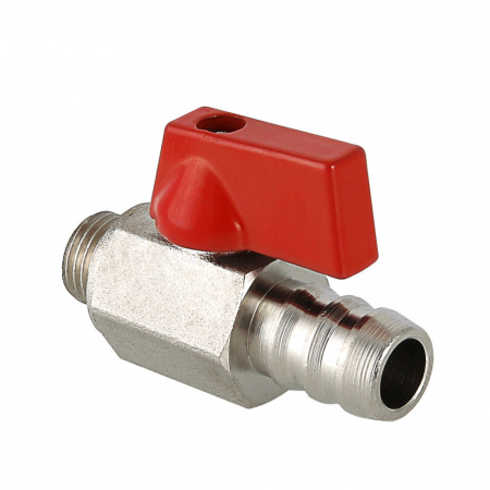 Кран шаровой VALTEC Ду8 Ру40 дренажный со штуцером VT.435.N.02