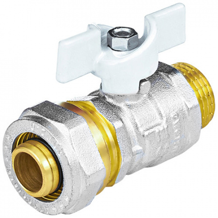 Кран шаровой для МП Aquasfera Standard 1117 DN 16х1/2" PN 16 неполнопроходной компресс-резьба