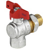 Кран шаровой угловой Aquasfera EURO 1011 DN 15 PN 40 полнопроходной муфта-резьба (американка)