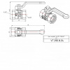 Кран шаровой VALTEC COMPACT Ду13,5 Ру40 с внутренней резьбой VT.090.N.04