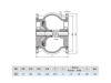 Клапан обратный Hawle 9887 DN 350 PN 16 фланцевый осевой