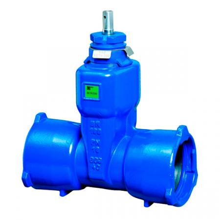Задвижка VAG BETA 200 BAIO plus DN 200 (222) PN 16 клиновая раструб-раструб для чугунных труб