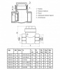 Клапан обратный Aquasfera 3004 DN 50 PN 25 с резиновым уплотнением затвора