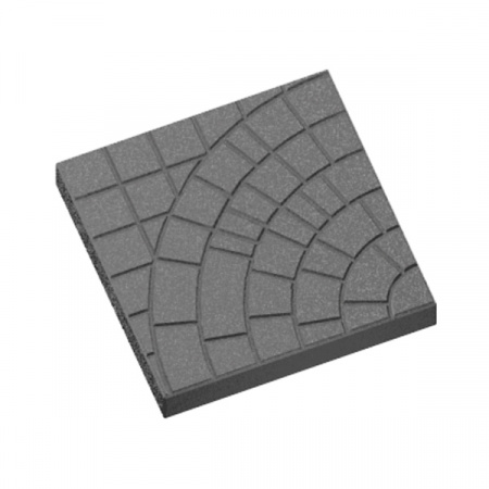 Квадратная тротуарная плитка 50x50x4 солнышко