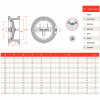 Клапан обратный двухстворчатый РАШВОРК 400 Ду300 Ру16 межфланцевый чугунный