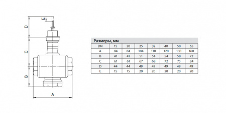 Клапан регулирующий ADL Гранрег КМ124Р DN 15 PN 16