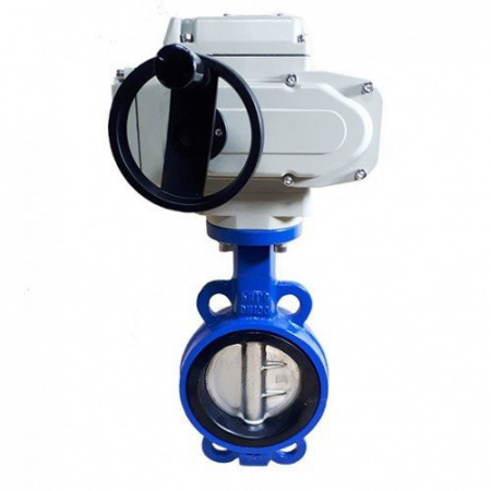 Затвор Kvant KV01 DN 600 PN 10 дисковый поворотный межфланцевый с электроприводом ГЗ-ОФ-45/11К