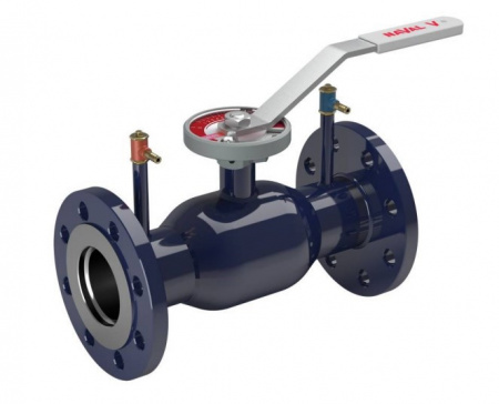 Кран шаровой NAVAL NAVALTRIM 265507 V DN 32 PN 40 регулирующий стальной фланцевый