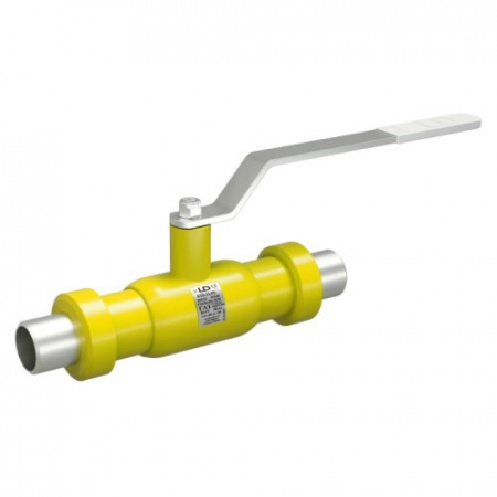 Кран шаровой цельносварной LD КШ.Ц.Ш.GAS.020.040.П/П.01 Ду 20 Ру 40 нержавеющий полнопроходный штуцерный