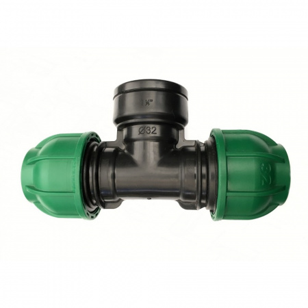 Тройник компрессионный с внутренней резьбой 50х1 1/4"