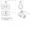 Кран шаровой VALTEC PERFECT Ду25 Ру80 с внутренней резьбой VT.314.N.06