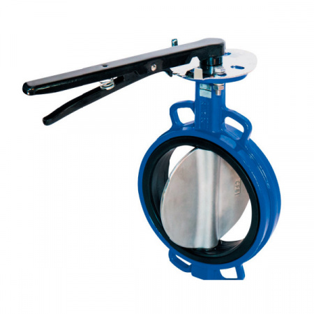 Затвор DENDOR 015W DN 200 PN 16 поворотный дисковый межфланцевый стальной с электроприводом