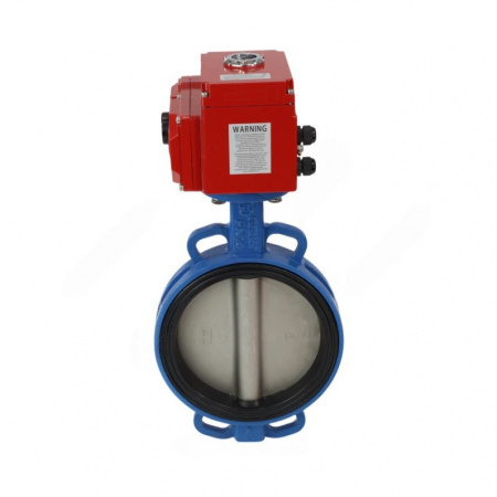 Затвор дисковый Benarmo DN 100 PN 16 поворотный межфланцевый с электроприводом Q-070 380В