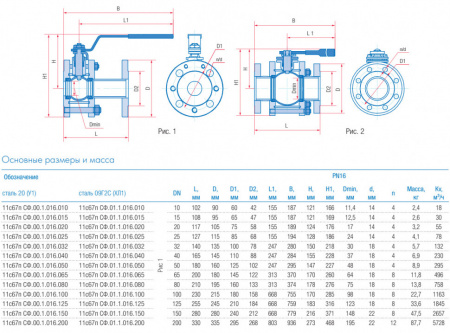 Кран шаровой Маршал 11с67п GAS PRO СФ.00.1 DN 10 PN 16 полнопроходной фланцевый