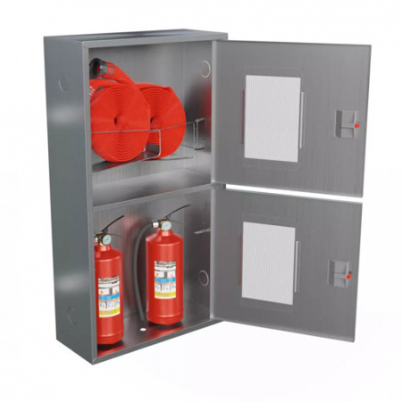 Шкаф пожарный Балтика-01 ШПК-320-12 НО нержавеющая сталь
