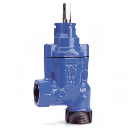 Задвижка AVK 11/00 DN 32-2" PN 16 ответвительная с наружной и внутренней резьбой угловая