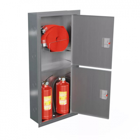 Шкаф пожарный Балтика-01 ШПК-320 ВЗ нержавеющая сталь