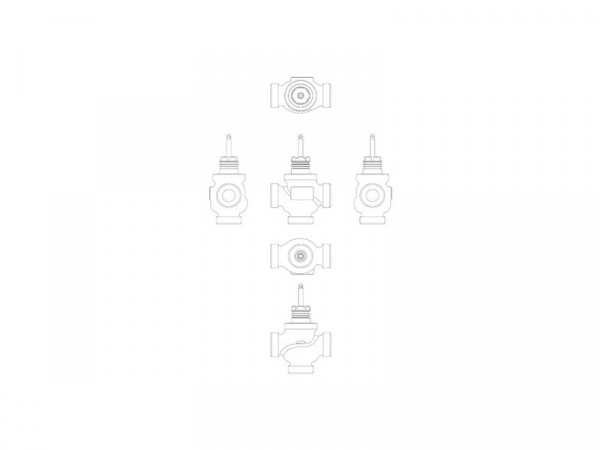 Клапан регулирующий VRG 3 Ду 25 Ру 16 Danfoss трехходовой