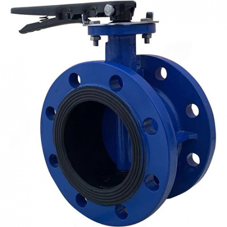 Затвор дисковый Benarmo DN 65 PN 25 поворотный фланцевый с рукояткой EURO