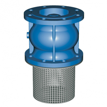 Клапан Tecofi CC3241 DN 100 обратный донный фланцевый PN 16