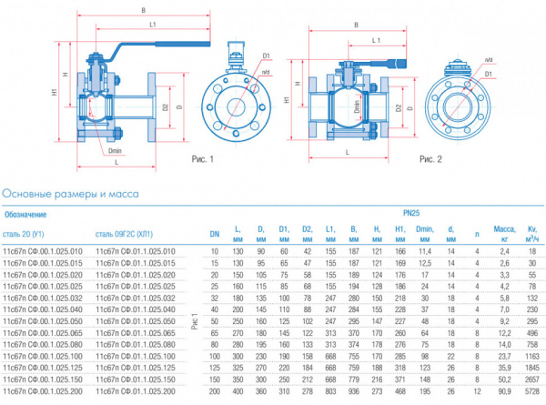 Кран шаровой Маршал 11с67п GAS PRO СФ.00.1 DN 10 PN 25 полнопроходной фланцевый