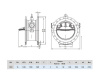 Клапан обратный Hawle 9886 DN 1200 PN 16 фланцевый c наклонным седлом упругозапирающийся