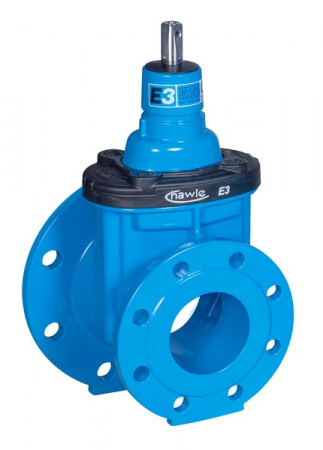 Задвижка HAWLE 4150E3 DN 150-100 PN 16 фланцевая клиновая чугунная с обрезиненным клином переходная